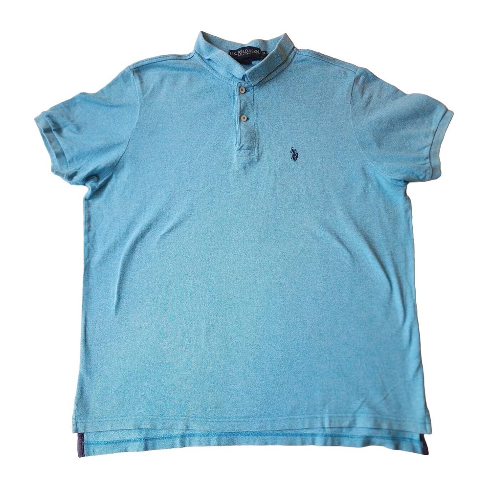 U.S Polo Assn Men Shirt Light Blue Short Sleeve Size XL